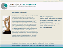 Tablet Screenshot of chirurgie-goeckeritz.de